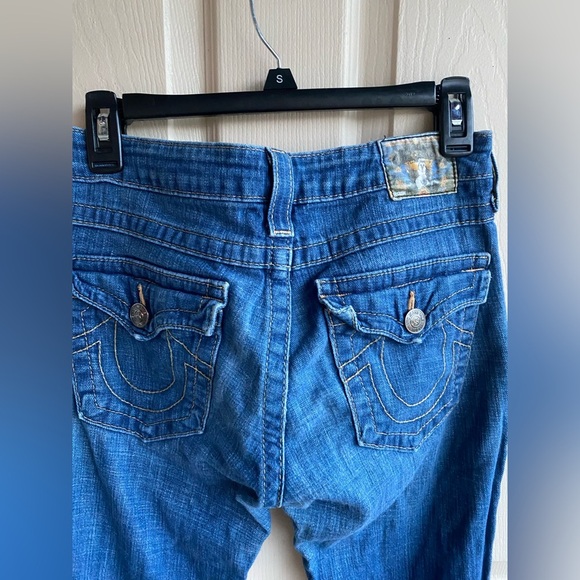 True Religion BECKY Classic Blue Boot Cut flare Jeans - Picture 10 of 12